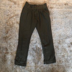 green free people pants